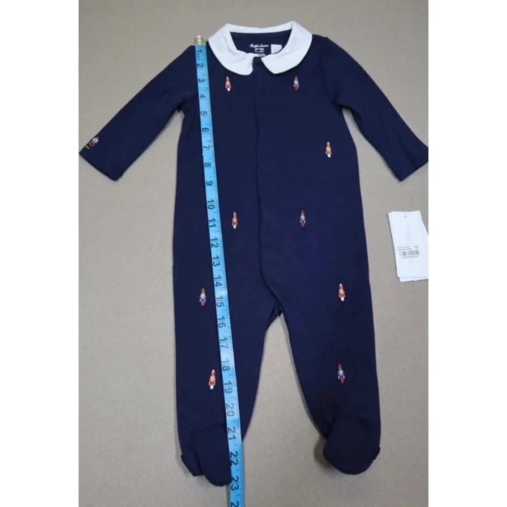 Polo Ralph Lauren Baby Boy's Nutcracker Embroidered Footie‎ Size 6M